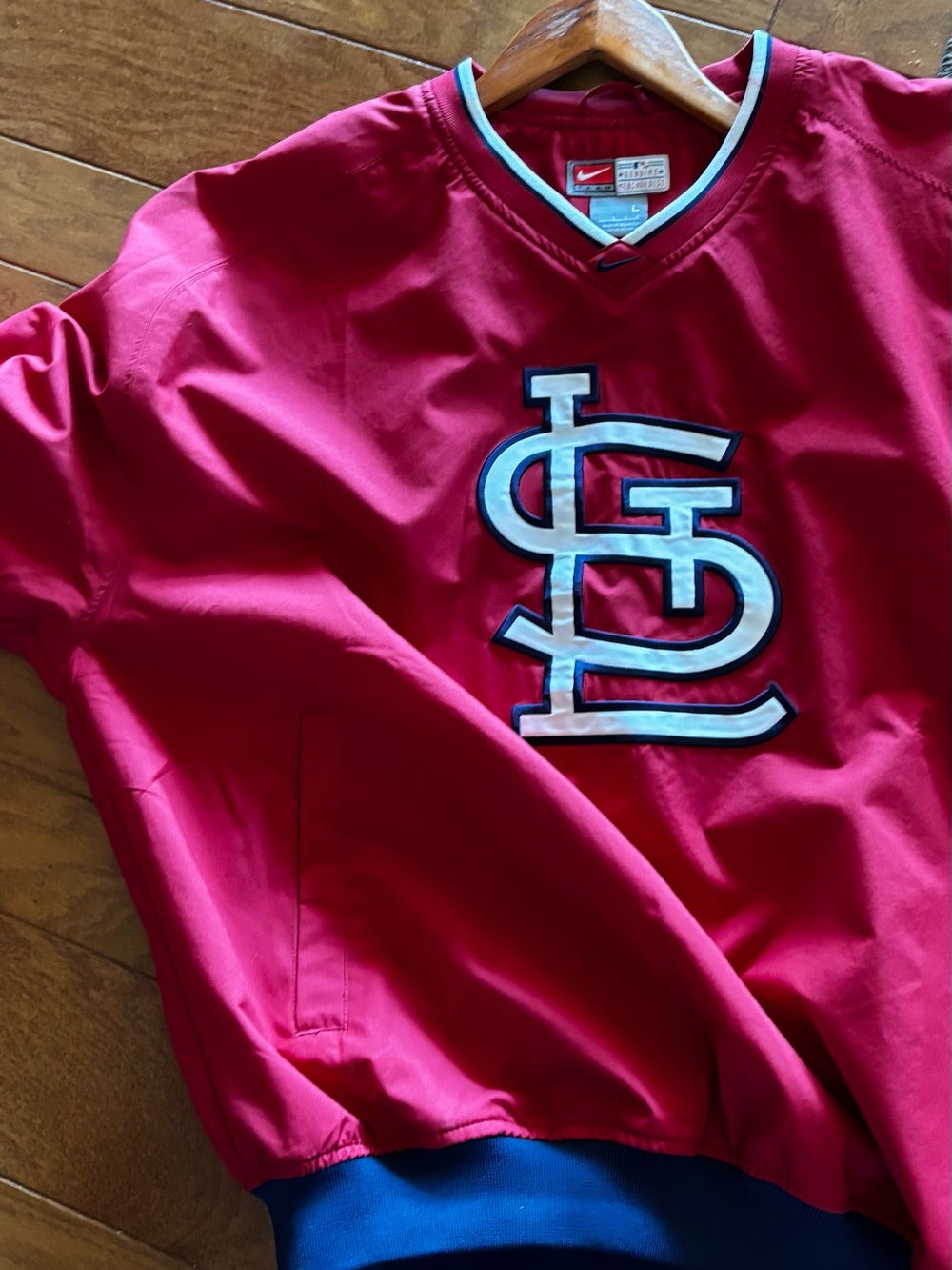 Nike ' St. Louis Cardinals Red Pullover Top windbreaker xlg